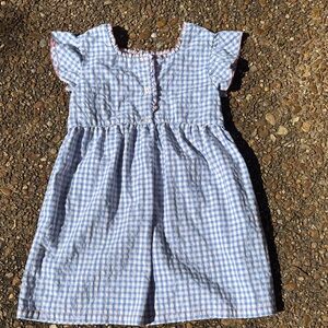 Zara Blue Checkered Kids Dress size 11-12